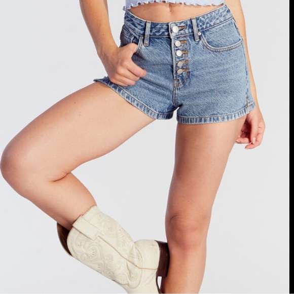 PacSun Pants - PacSun Dark Blue Jean Shorts